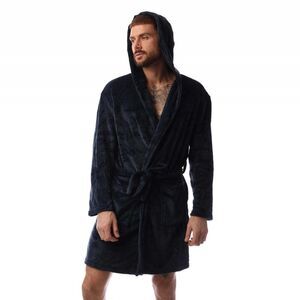 Bench Mens Enstrada Fleece Bathrobe / Navy